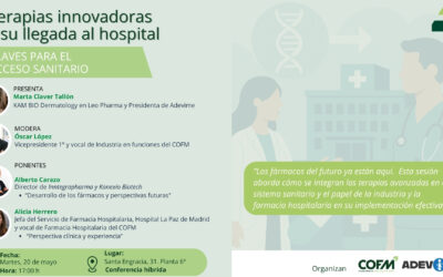 Terapias innovadoras y su llegada al hospital: claves para el acceso sanitario